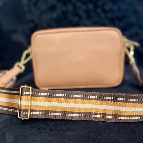 Prada Crossbody leather Bandoliera Camera Bag with Guitar Strap Caramel color - Picture 4 of 11